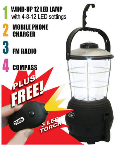BSAFE-LAMP  Emergency Power Lamp with Mobile Phone Charger Kit